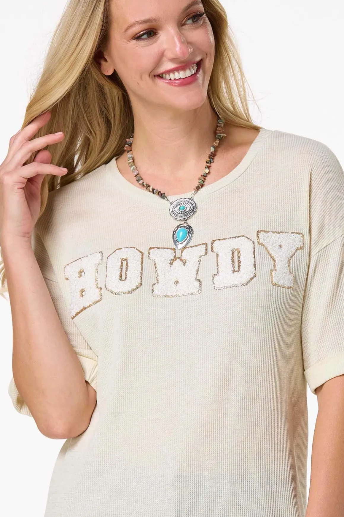Textured Howdy Top