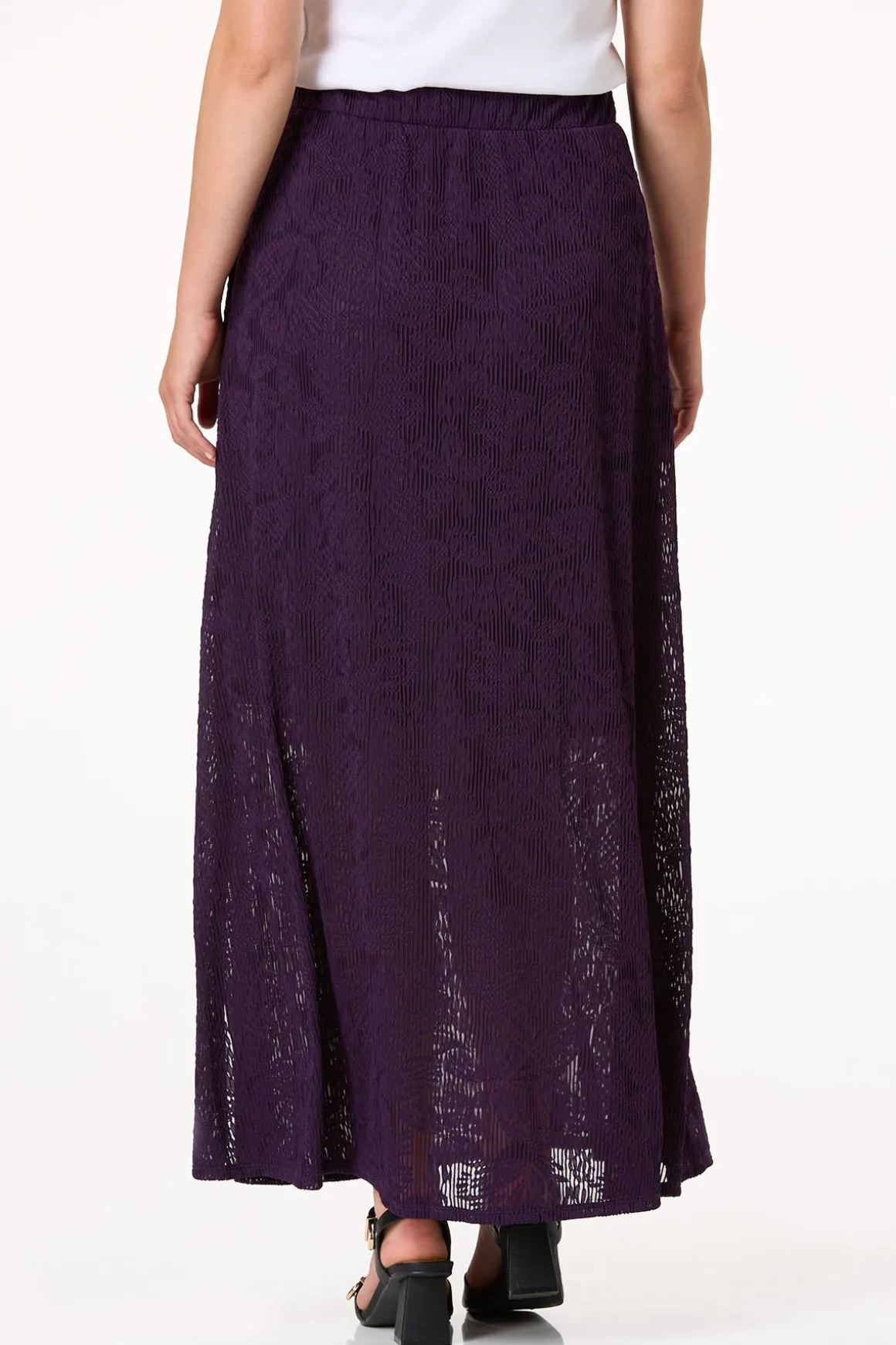 Textured Maxi Skirt