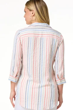 Textured Multi Stripe Shirt