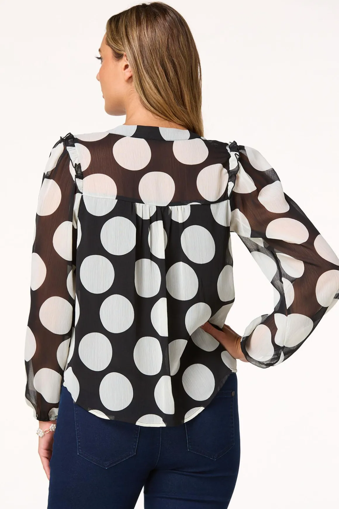 Textured Polka Dot Shirt