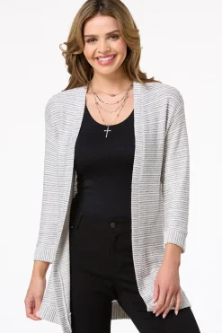 Textured Stripe Cardigan