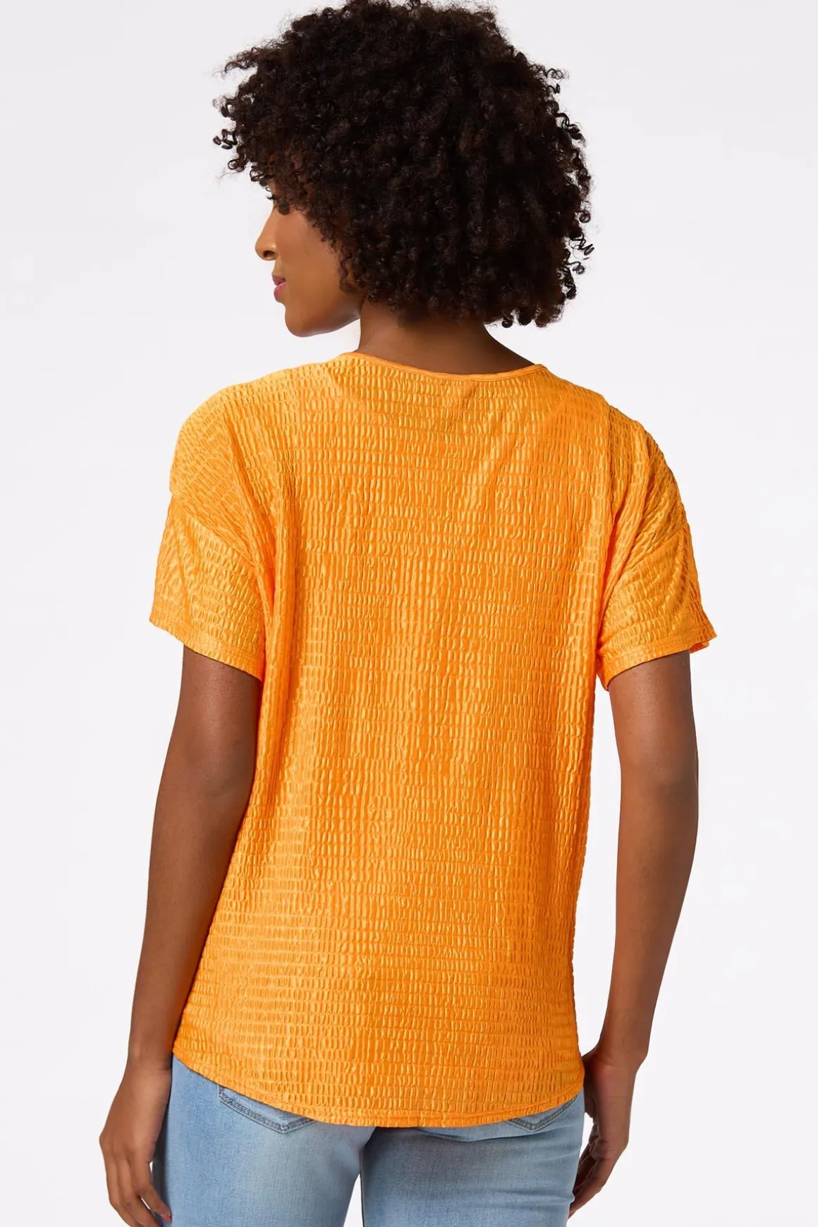 Textured Tie Hem Top
