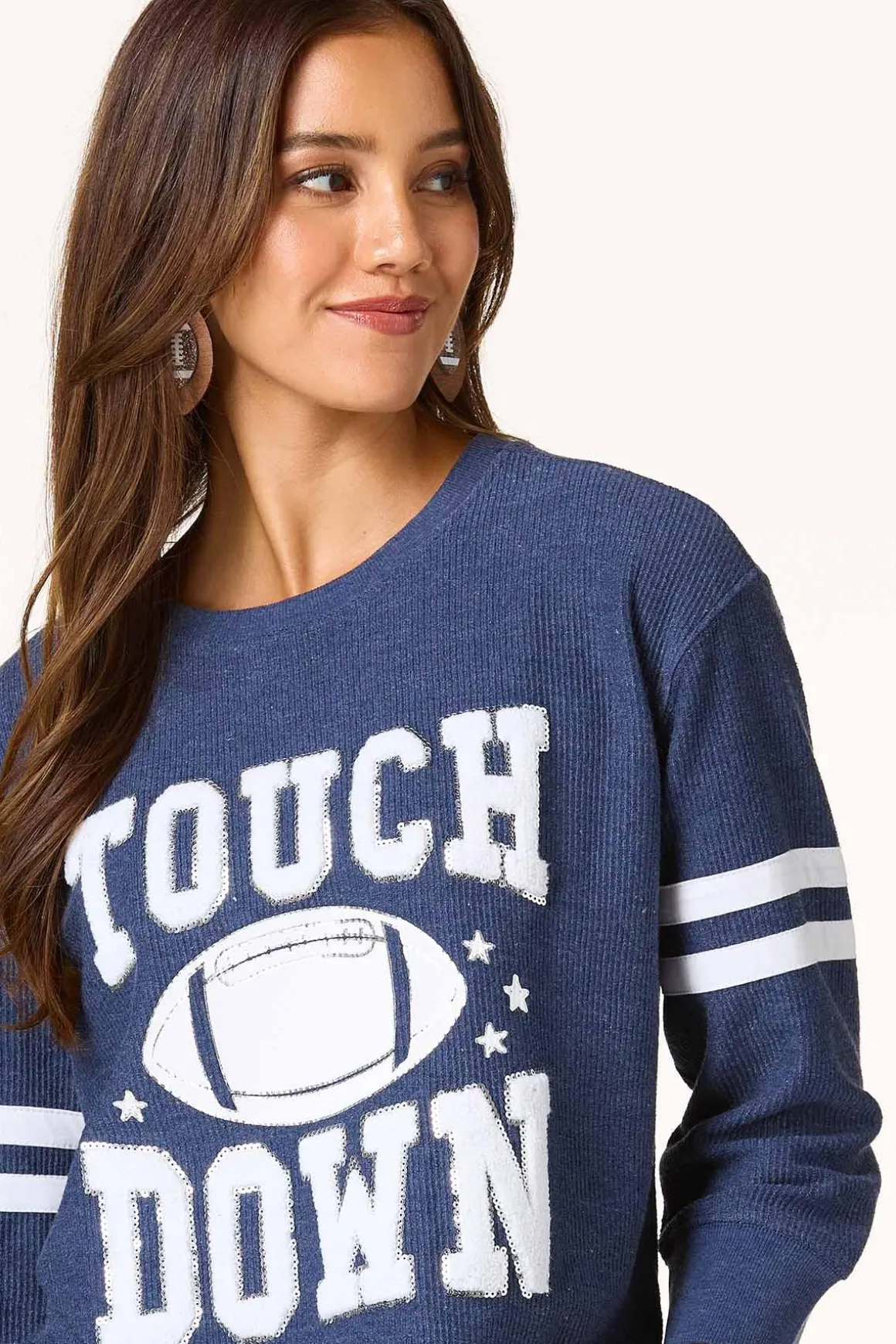 Textured Touchdown Sweatshirt
