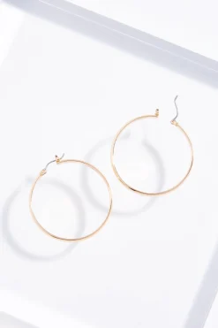Thick Edge Hoop Earrings