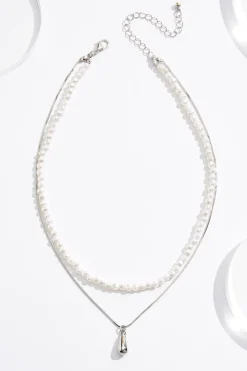 Thin Pearl Layered Necklace