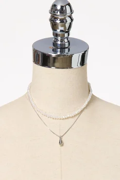 Thin Pearl Layered Necklace