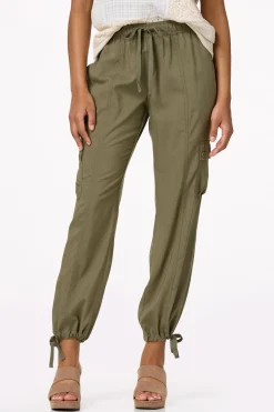 Tie Hem Cargo Pants
