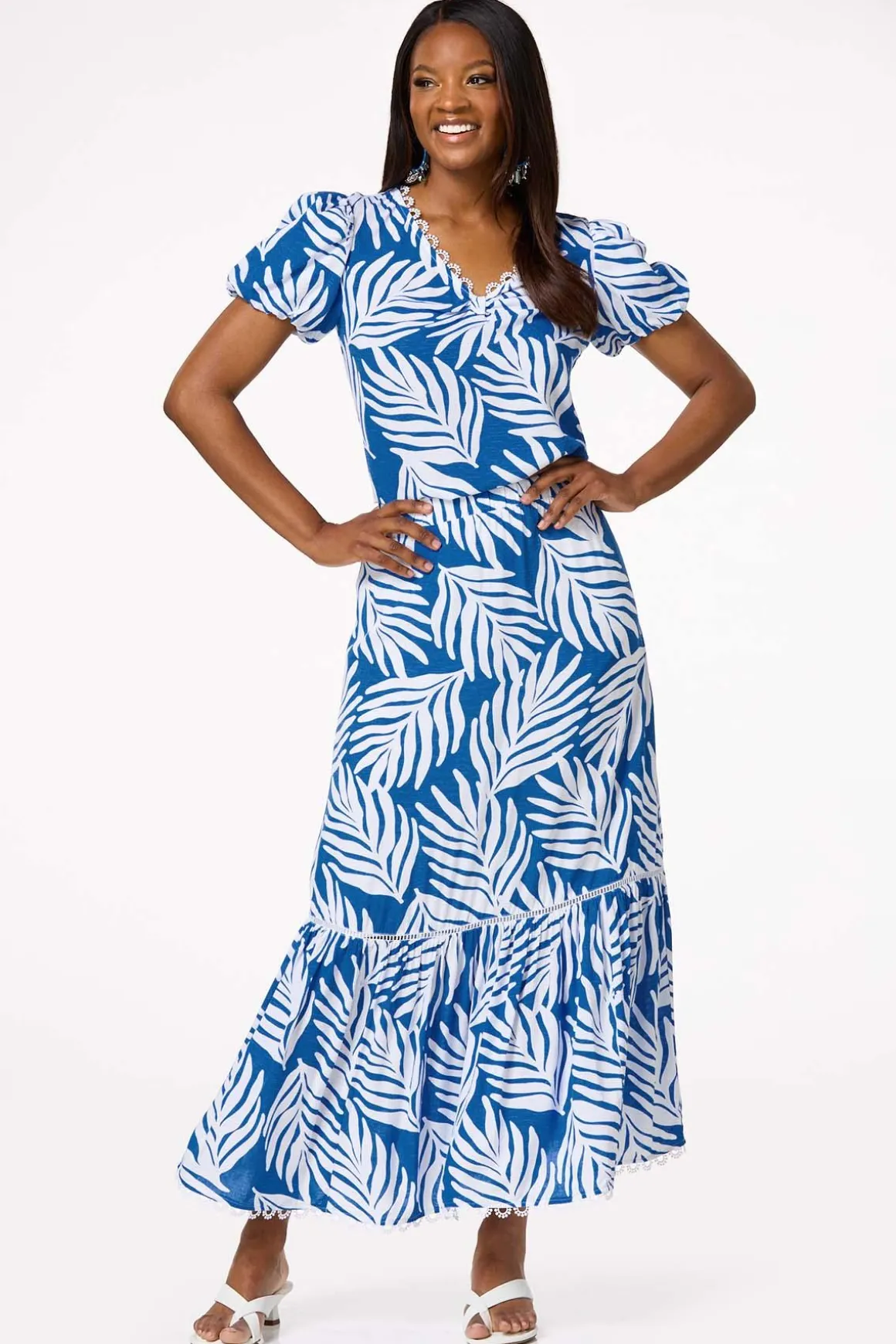 Tiered Palm Leaf Skirt
