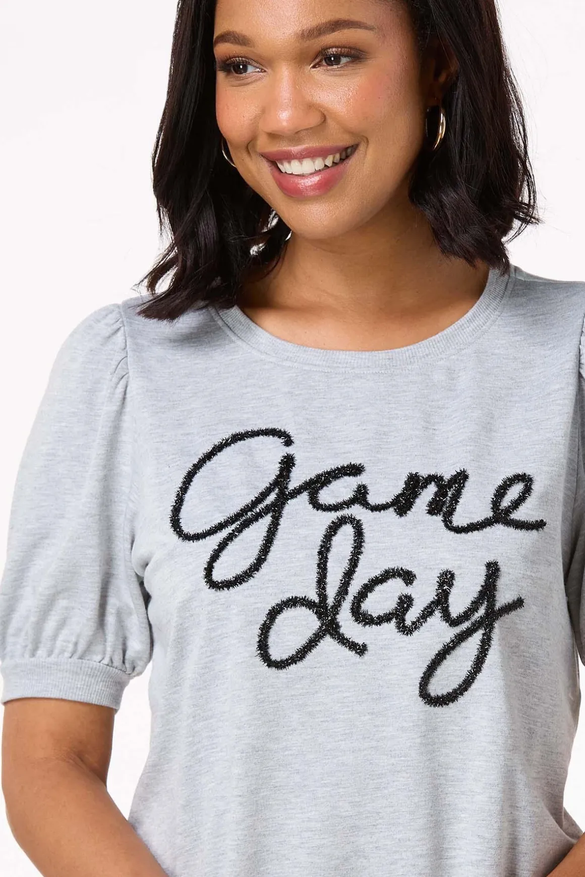 Tinseled Game Day Top