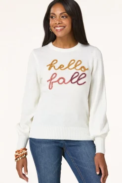 Tinseled Hello Fall Sweater