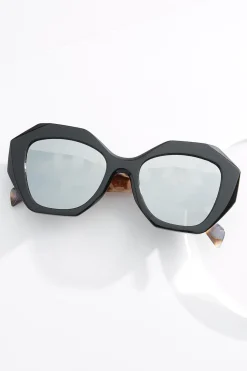 Tortoise Arm Mirror Lens Sunglasses