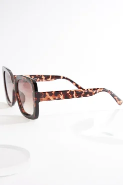 Tortoise Oversized Square Sunglasses