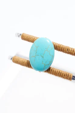 Turquoise Stone Cuff Bracelet