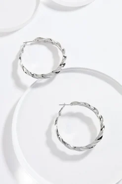 Twisted Hoop Earrings