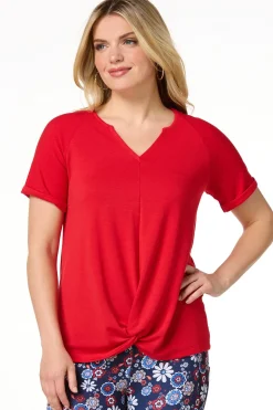 Twisted Red Top