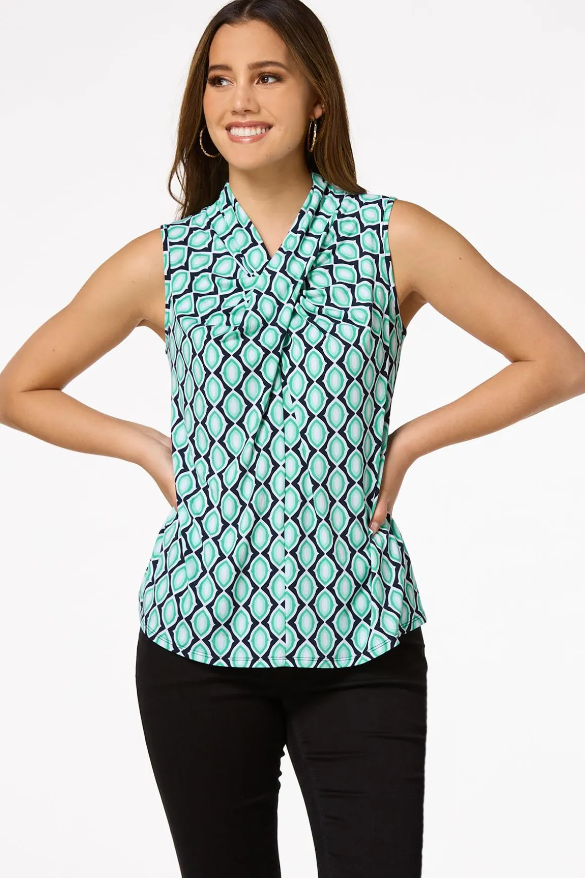 Twisted Sea Green Tank