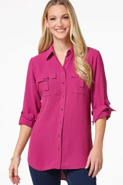 Utility Button Down Tunic