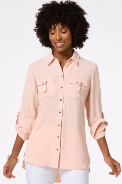 Utility Button Down Tunic