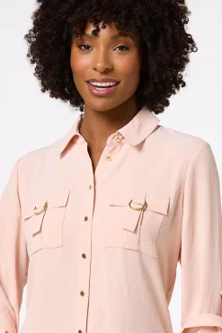 Utility Button Down Tunic