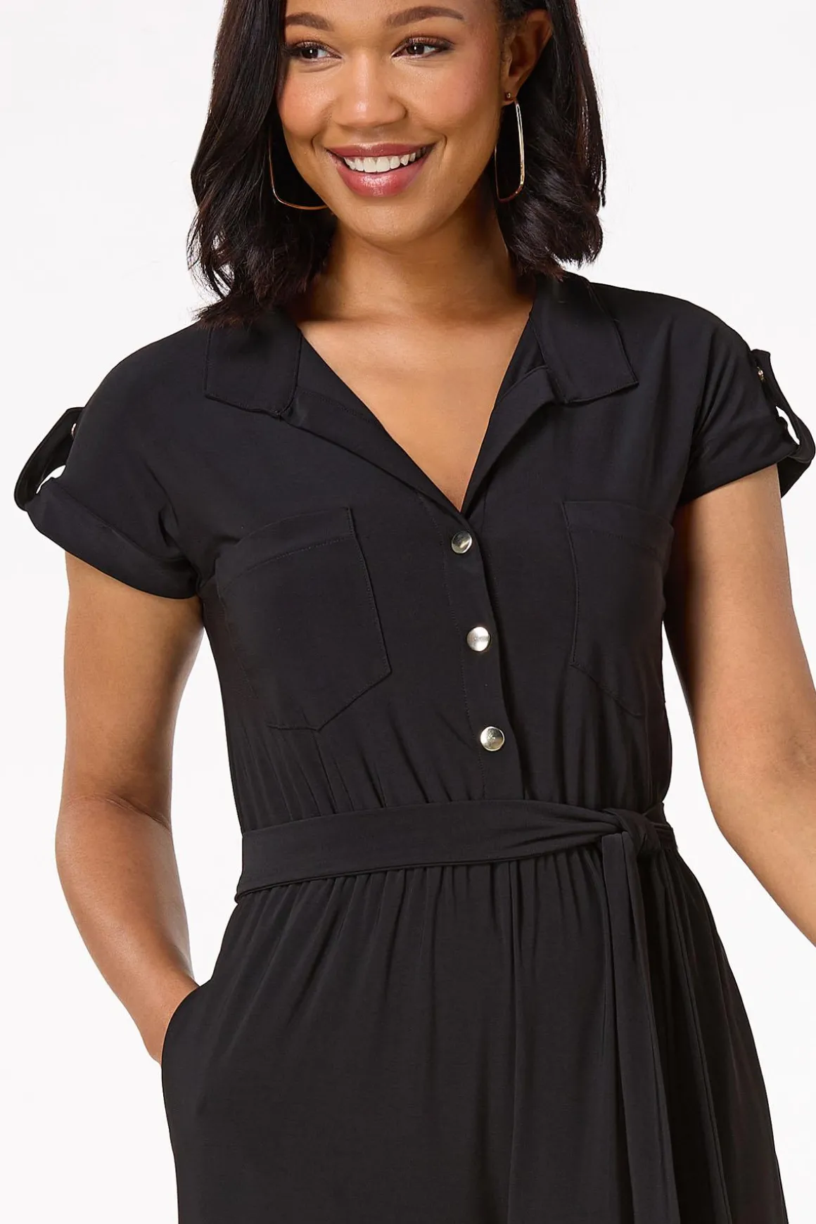 Utility Tie Waist Jumpsuit