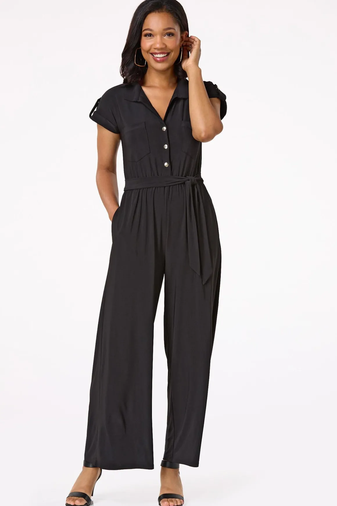 Utility Tie Waist Jumpsuit