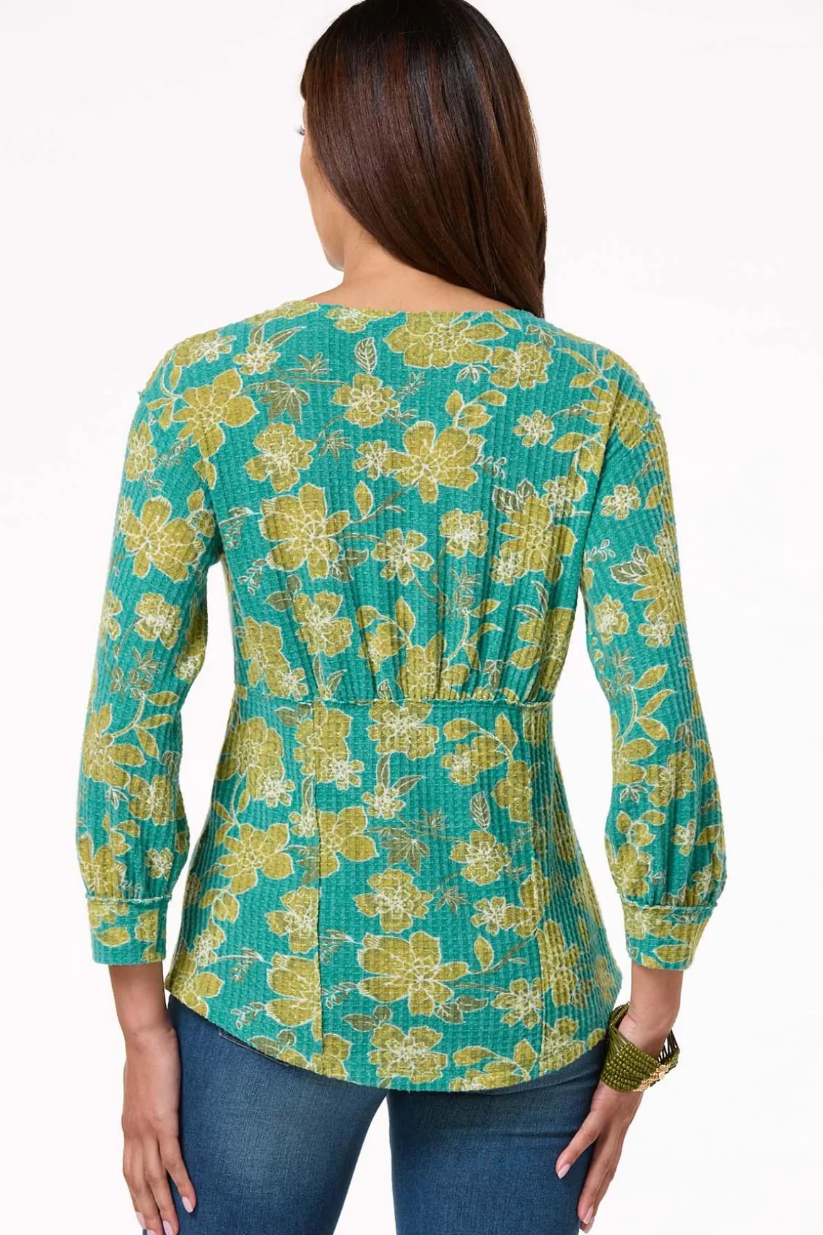 Waffled Hook And Eye Top