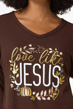 Waffled Love Like Jesus Top