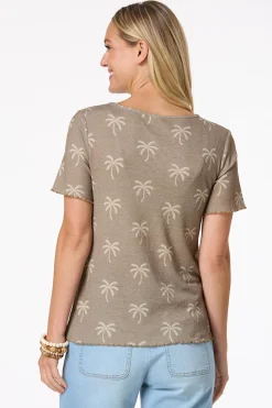 Waffled Palm Leaf Top