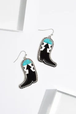 Western Boot Dangle Earrings