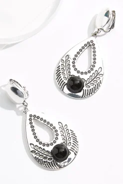 Western Engraved Clip- On Earrings