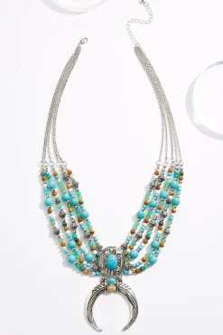 Western Row Pendant Necklace