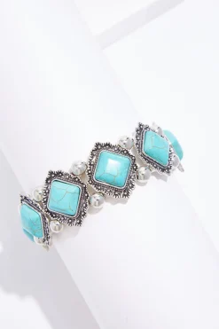 Western Tile Stretch Bracelet