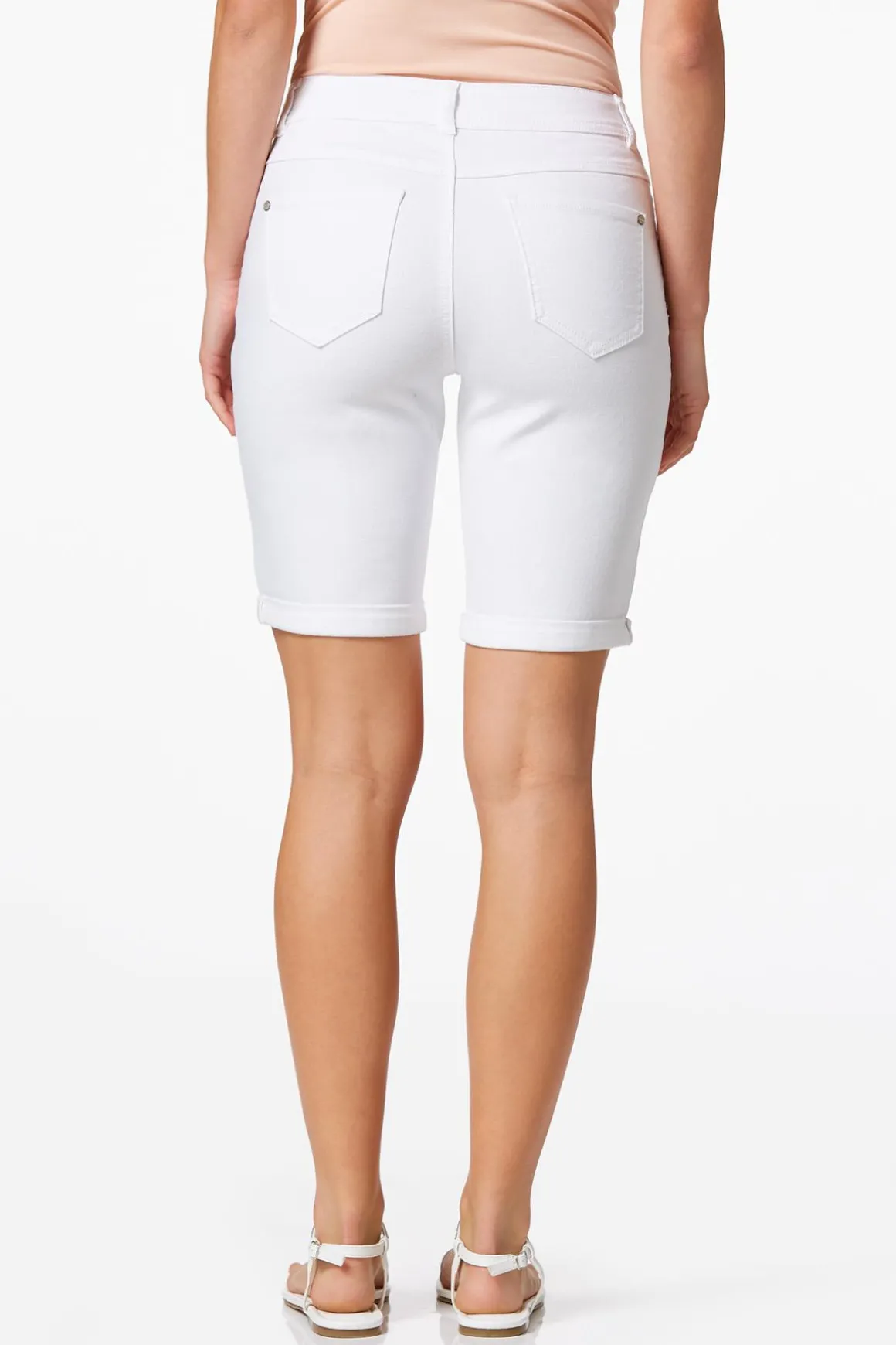 White Denim Shorts