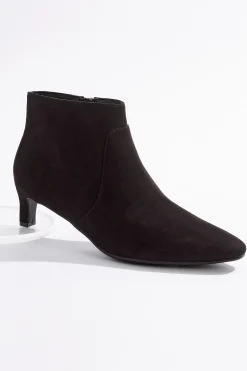 Wide Width Low Heel Booties