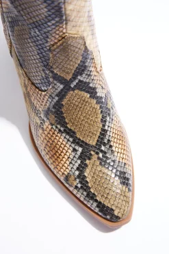 Wide Width Snakeskin Tall Boots