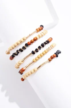 Wood Neutral Coil Bracelet