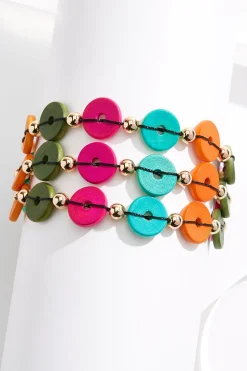 Wood Pull- String Bracelet