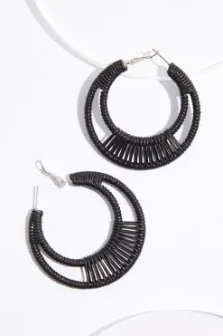 Wrapped Double Hoop Earrings