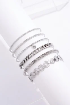 Xl Twist Chain Bangle Set