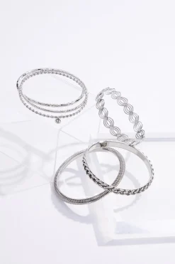 Xl Twist Chain Bangle Set